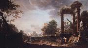 RICCI, Marco Classical capriccio of Rome oil on canvas